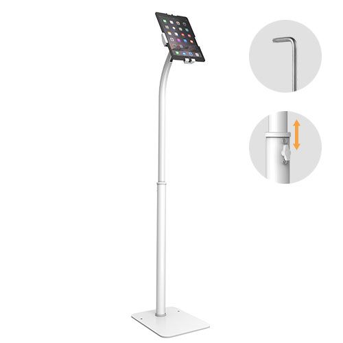 B-Teck Universal Height-Adjustable 7.9" inch to 11" iPad/Tablet Floor Stand 