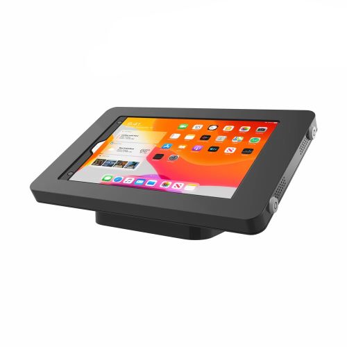 Image of a lockable waterproof iPad desk and wall mount.