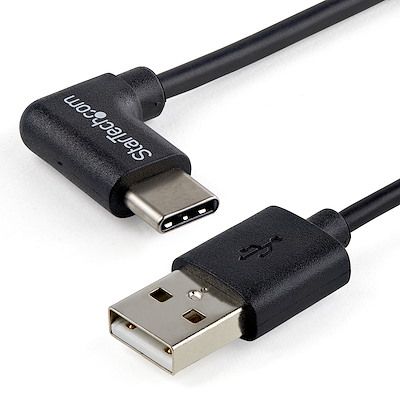 Startech USB-A to USB-C Charging Cable - Right-Angle - 1 m (3 ft.) - USB 2.0