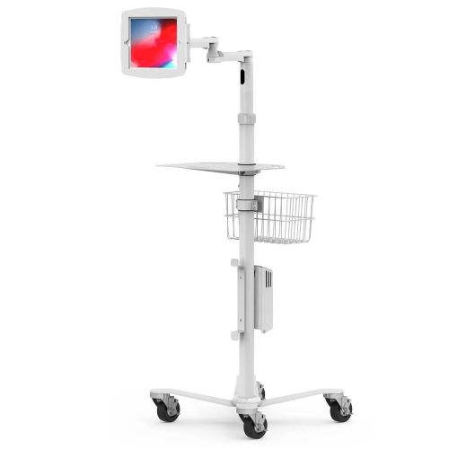 Maclocks/Compulocks iPad Air 10.9 4th Gen 2020 Medical Rolling Cart - Space Rise Freedom Extended