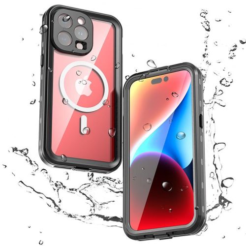 V-Series ShellD Waterproof/Dust Proof case for iPhone 15 Pro Max - Black/Clear