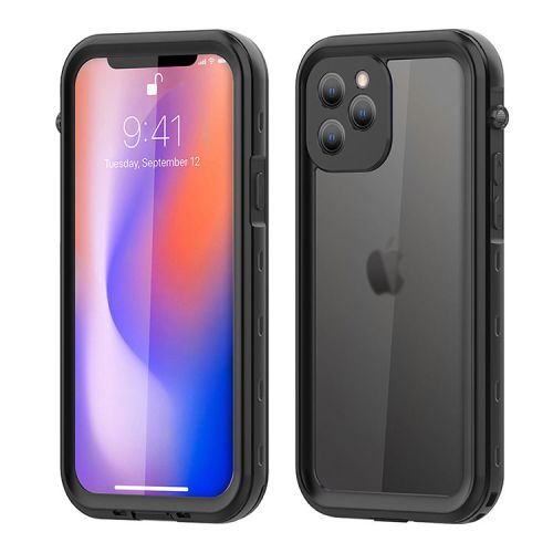 V-Series ShellA Waterproof/Dust Proof case for iPhone 12 - Black/Clear